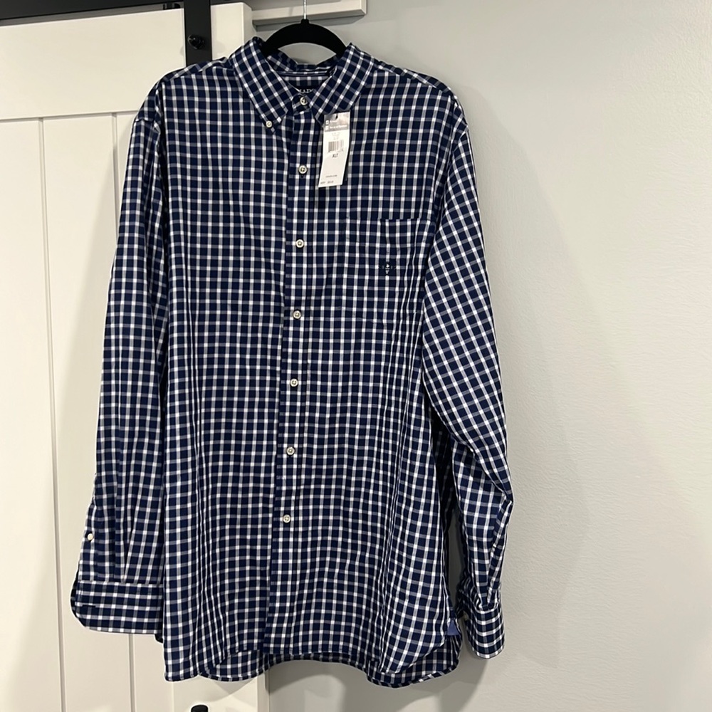 XLT Chaps Button up Dress Shirt NWT